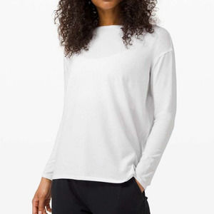 Lululemon Athletica White Long Sleeve Top